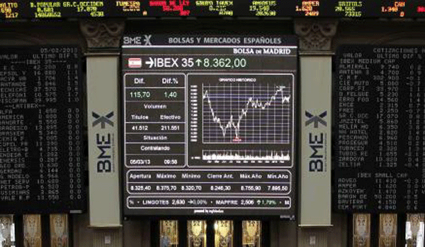 El IBEX cae el 0,92 % y pierde los 8.300 puntos