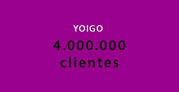 Yoigo ya tiene 4 millones de clientes
